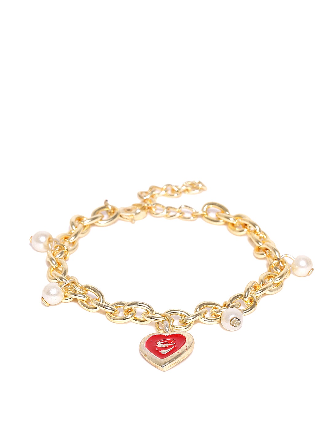 

Crunchy Fashion Gold-Toned Metal Link Bracelet