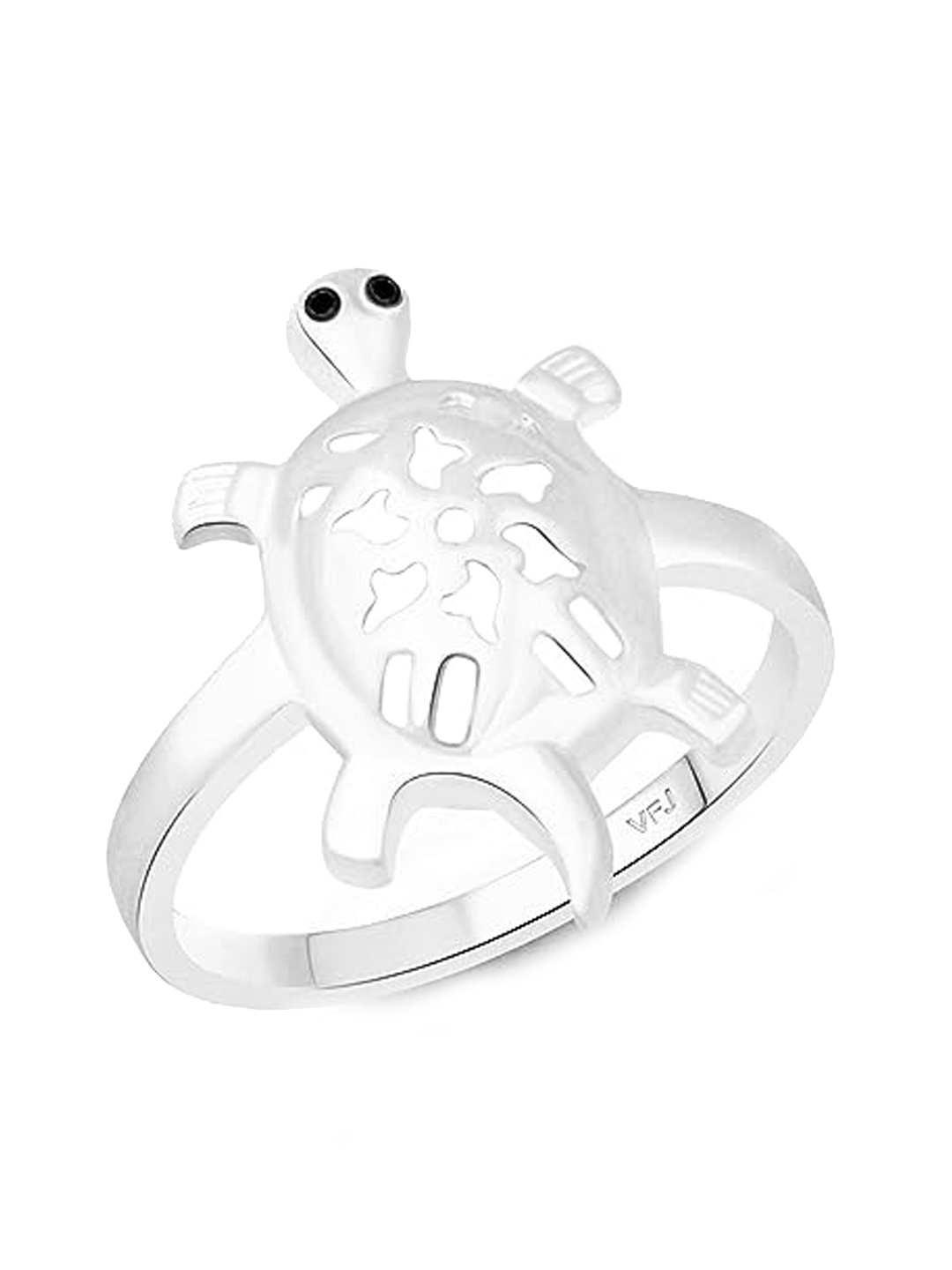 

Vighnaharta Rhodium Plated Finger Ring, Silver