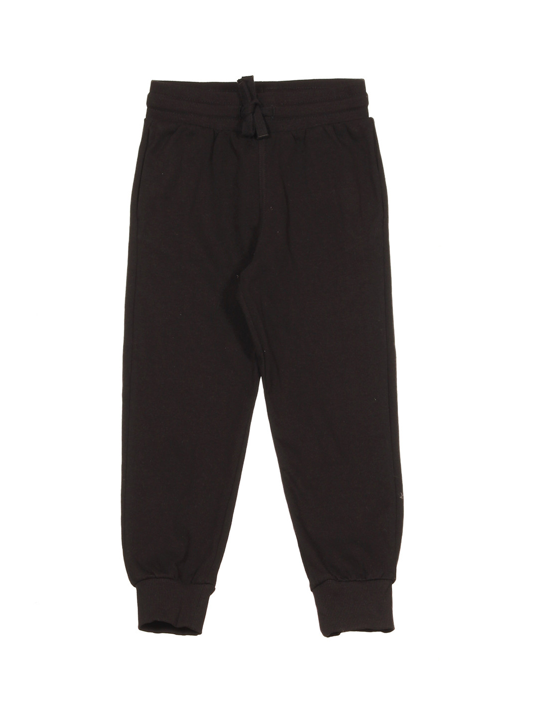 

Lil Lollipop Kids Pure Cotton Mid-Rise Joggers, Black
