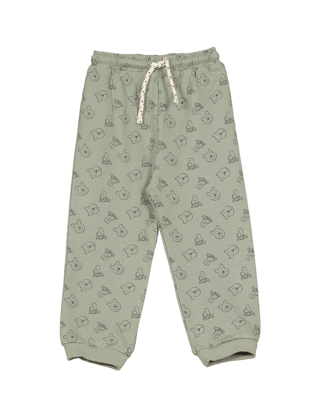 

Lil Lollipop Kids Conversational Printed Pure Cotton Joggers, Green