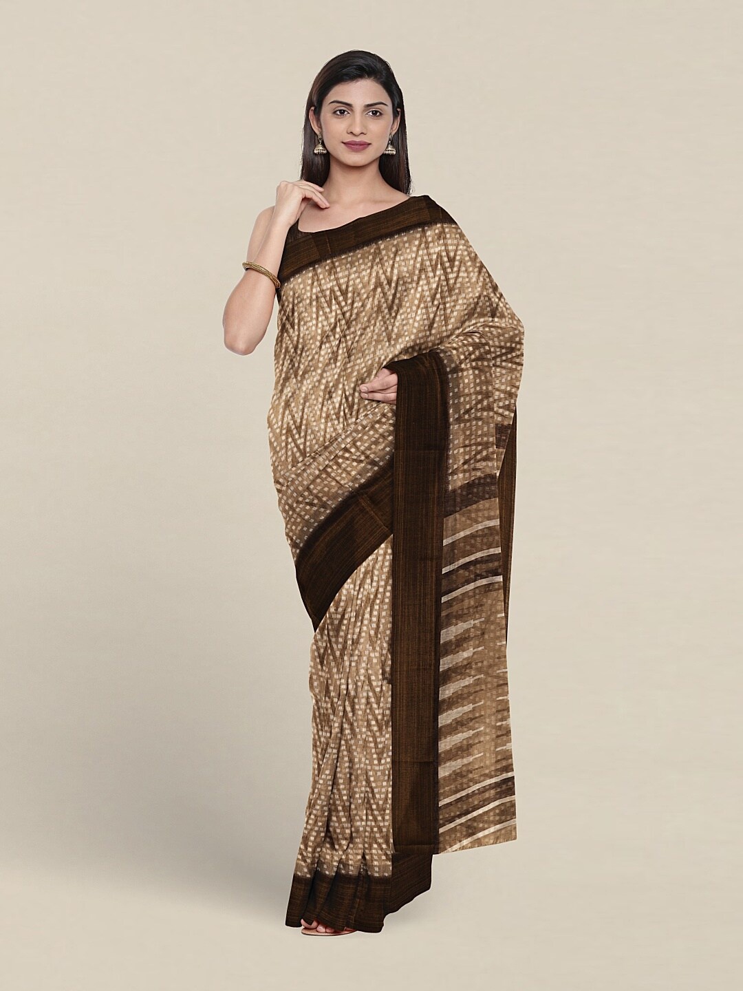 

Pothys Woven Designed Saree, Beige