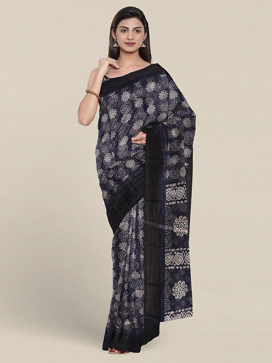 

Pothys Paisley Printed Saree, Blue