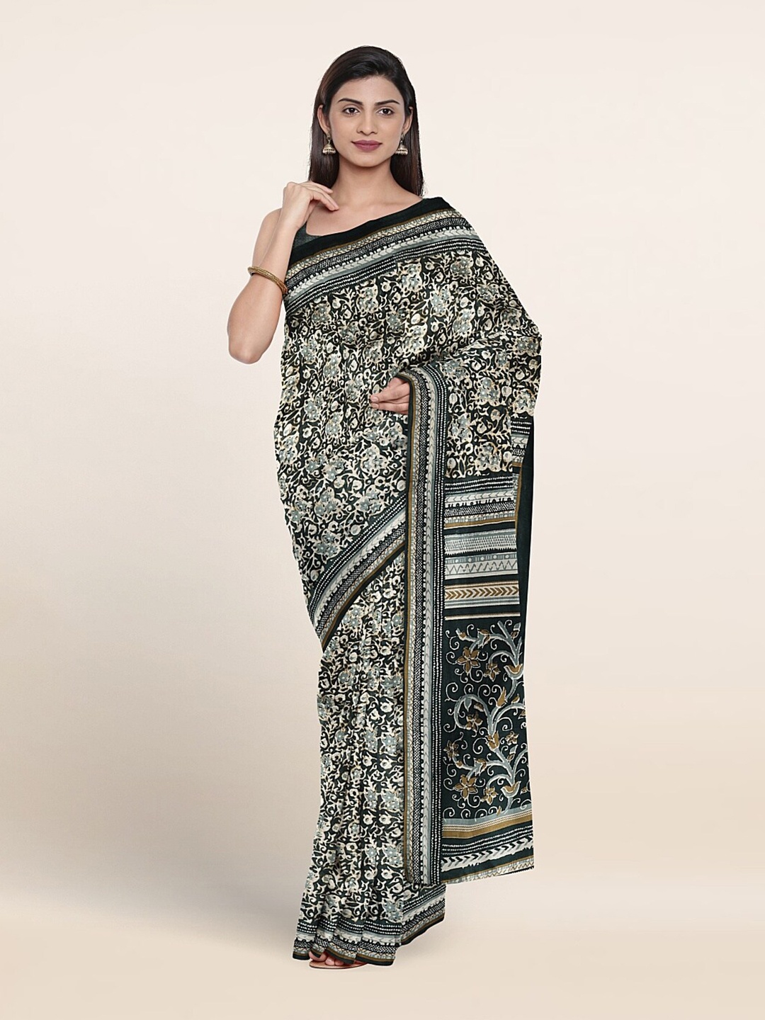 

Pothys Ethnic Motifs Saree, Green