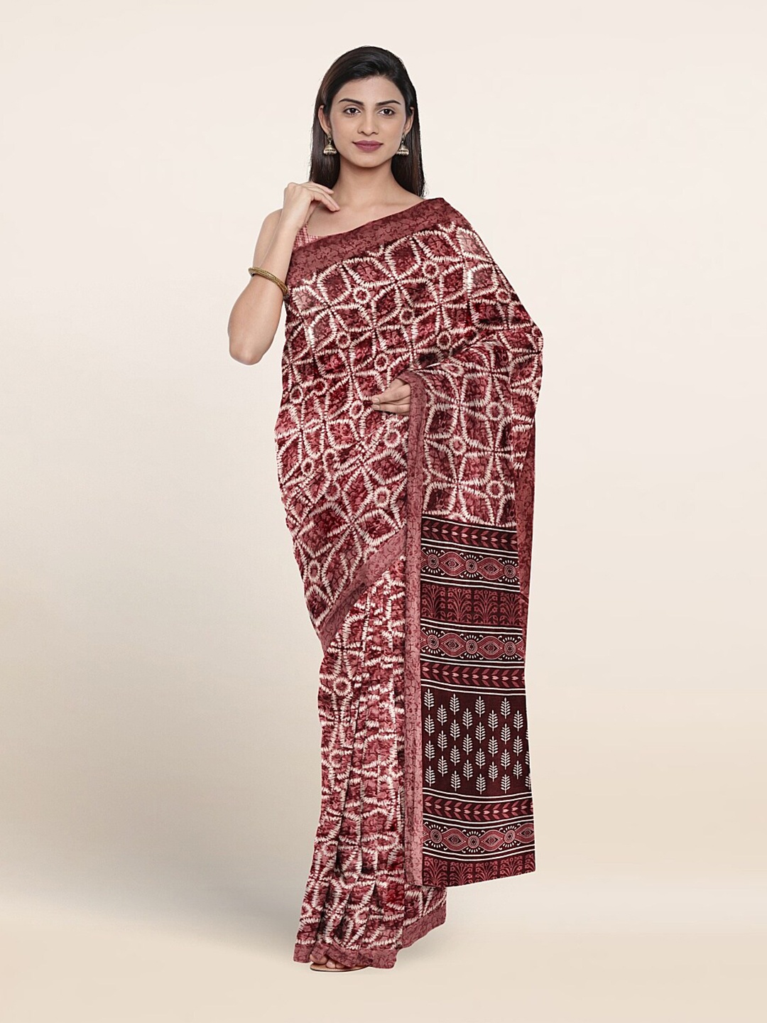 

Pothys Ethnic Printed Saree, Purple