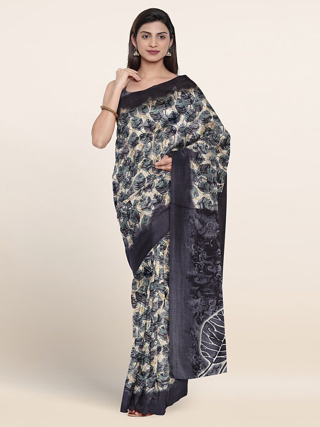 

Pothys Floral Printed Saree, Blue