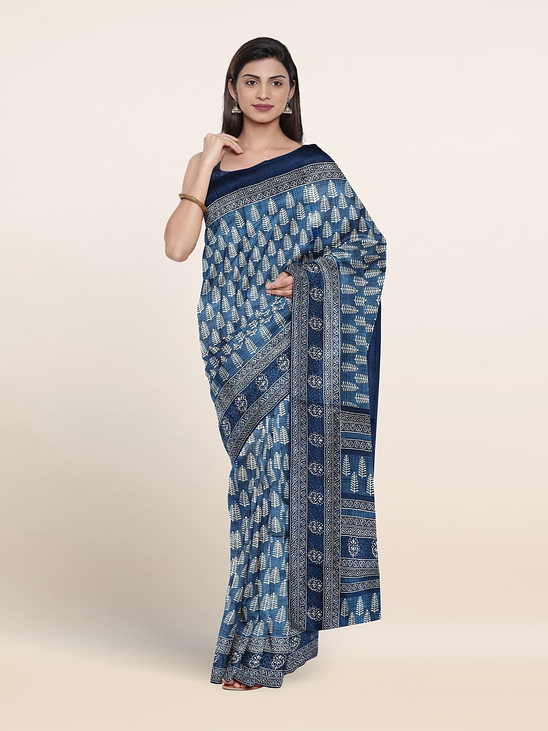 

Pothys Ethnic Motifs Saree, Blue