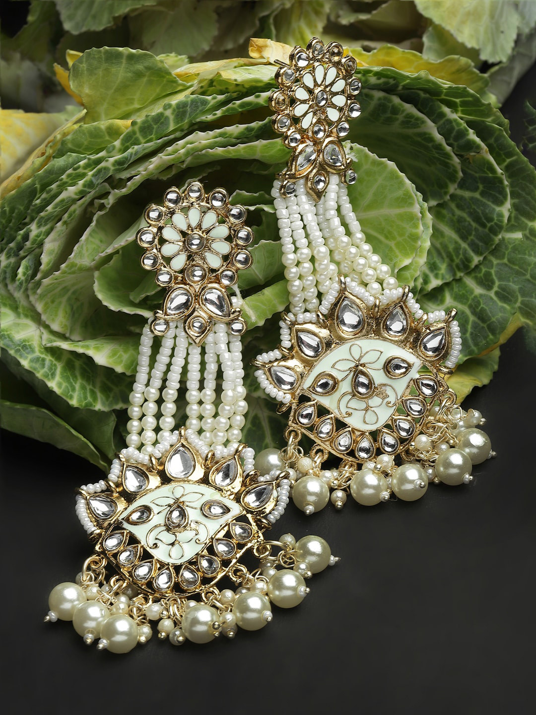

Shining Diva Fashion Gold-Plated Contemporary Drop Earrings
