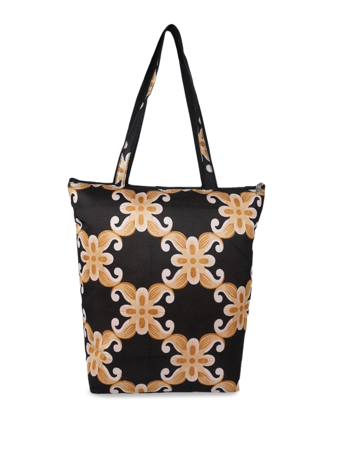 

CIMONI Ethnic Motifs Printed Shopper Tote Bag, Black