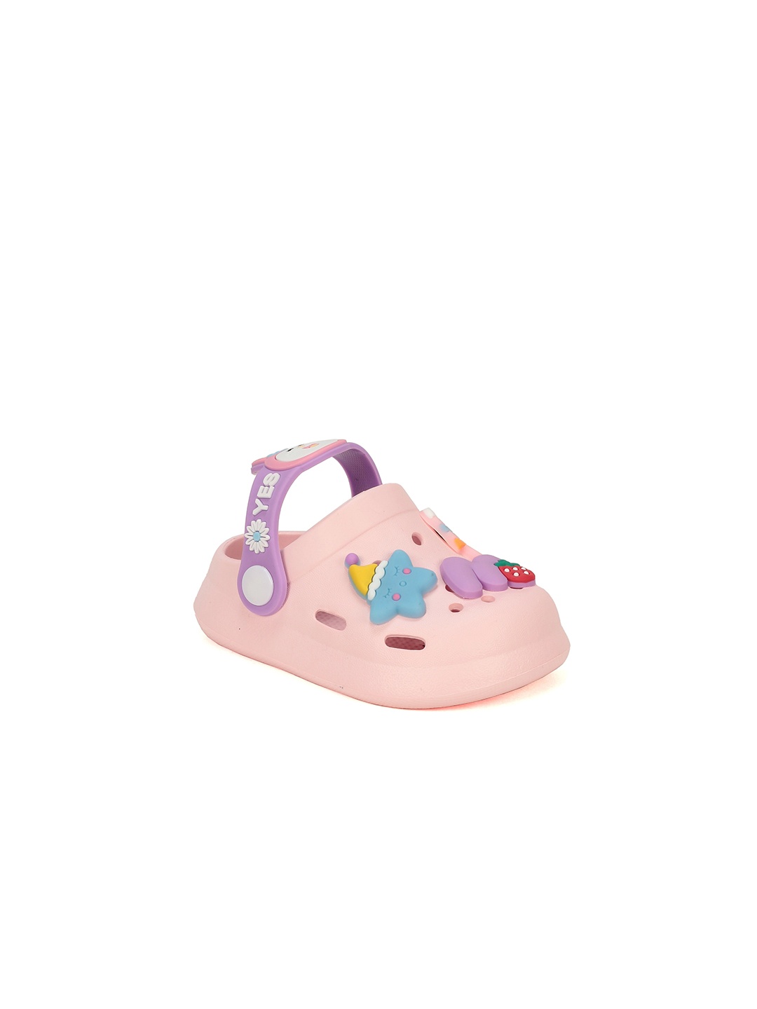 

Lil Lollipop Infants Cartoon Applique Anti-Slip Clogs, Pink