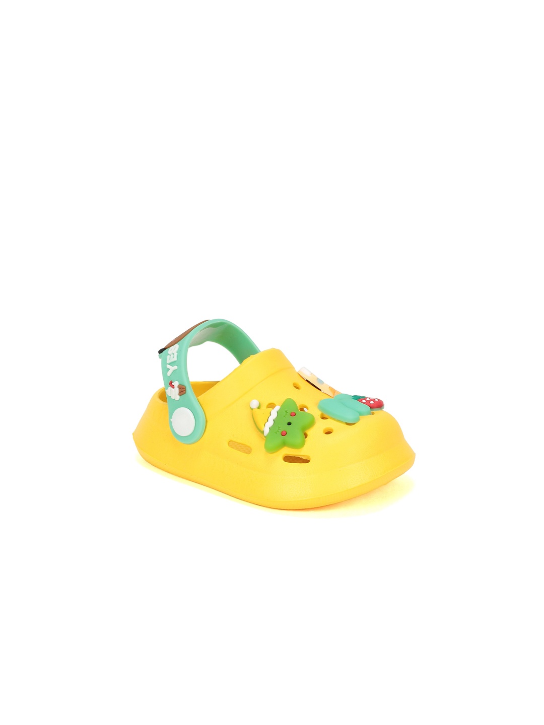 

Lil Lollipop Infants Cartoon Applique Anti-Slip Clogs, Yellow