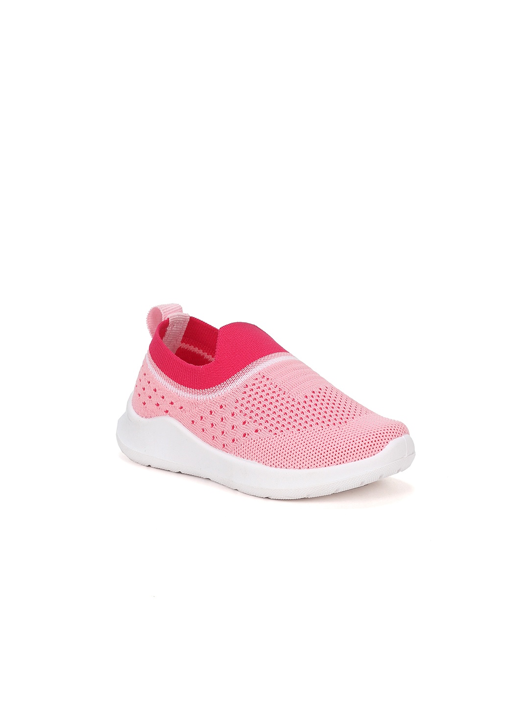 

Lil Lollipop Kids Textured Lightweight Breathable Slip On Sneakers, Pink