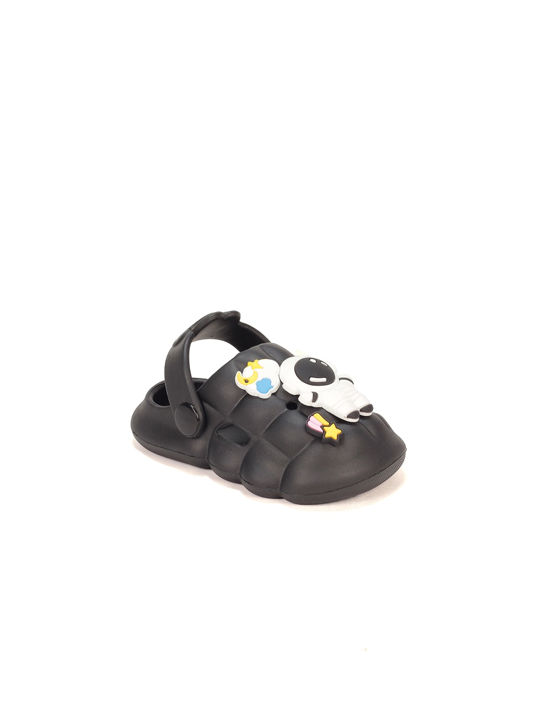 

Lil Lollipop Kids Space Man Astronaut Applique Anti-Slip Clogs, Grey