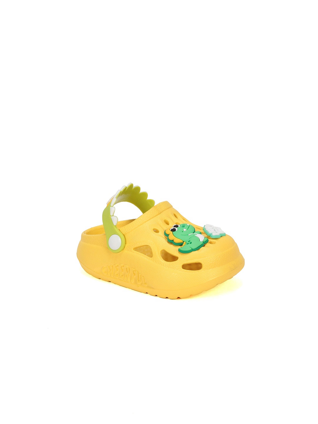 

Lil Lollipop Kids Dinosaur Applique Anti-Slip Clogs, Yellow