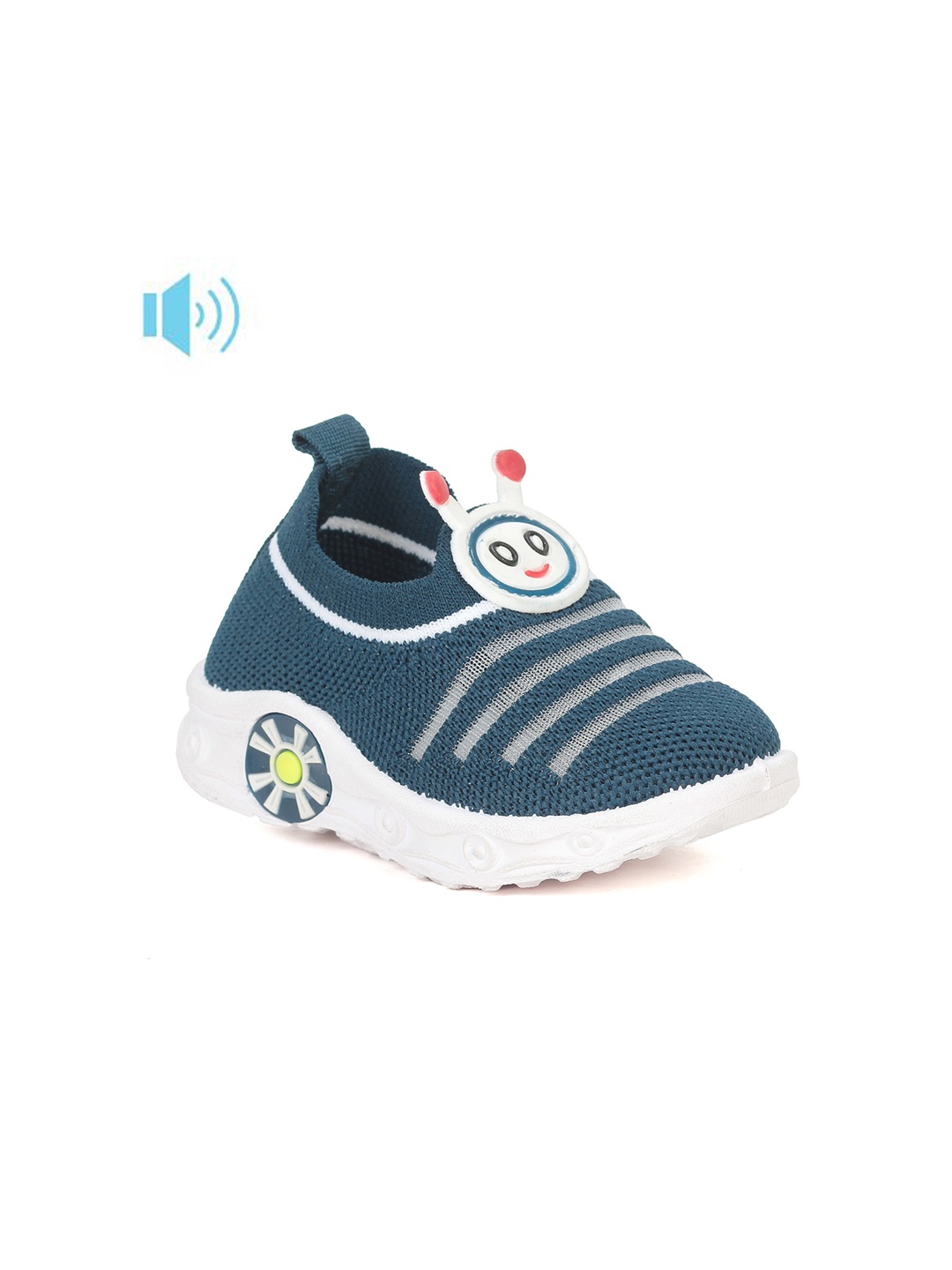 

Lil Lollipop Infants Striped Musical Slip-On Sneakers, Navy blue