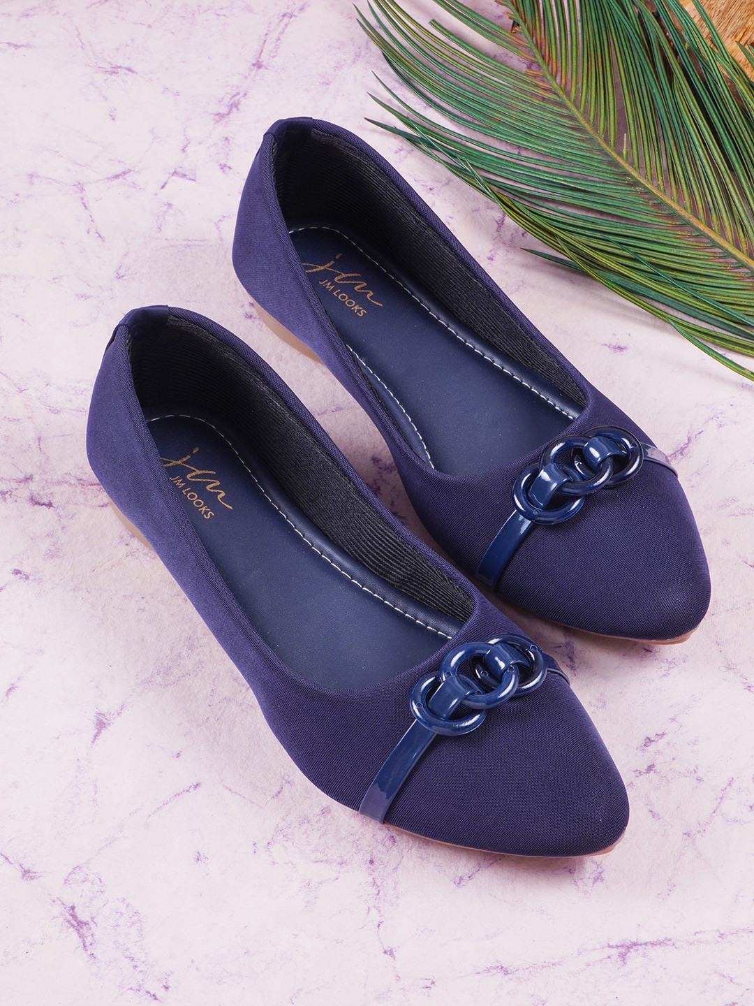 

JM Looks Slip-On Ballerinas, Navy blue