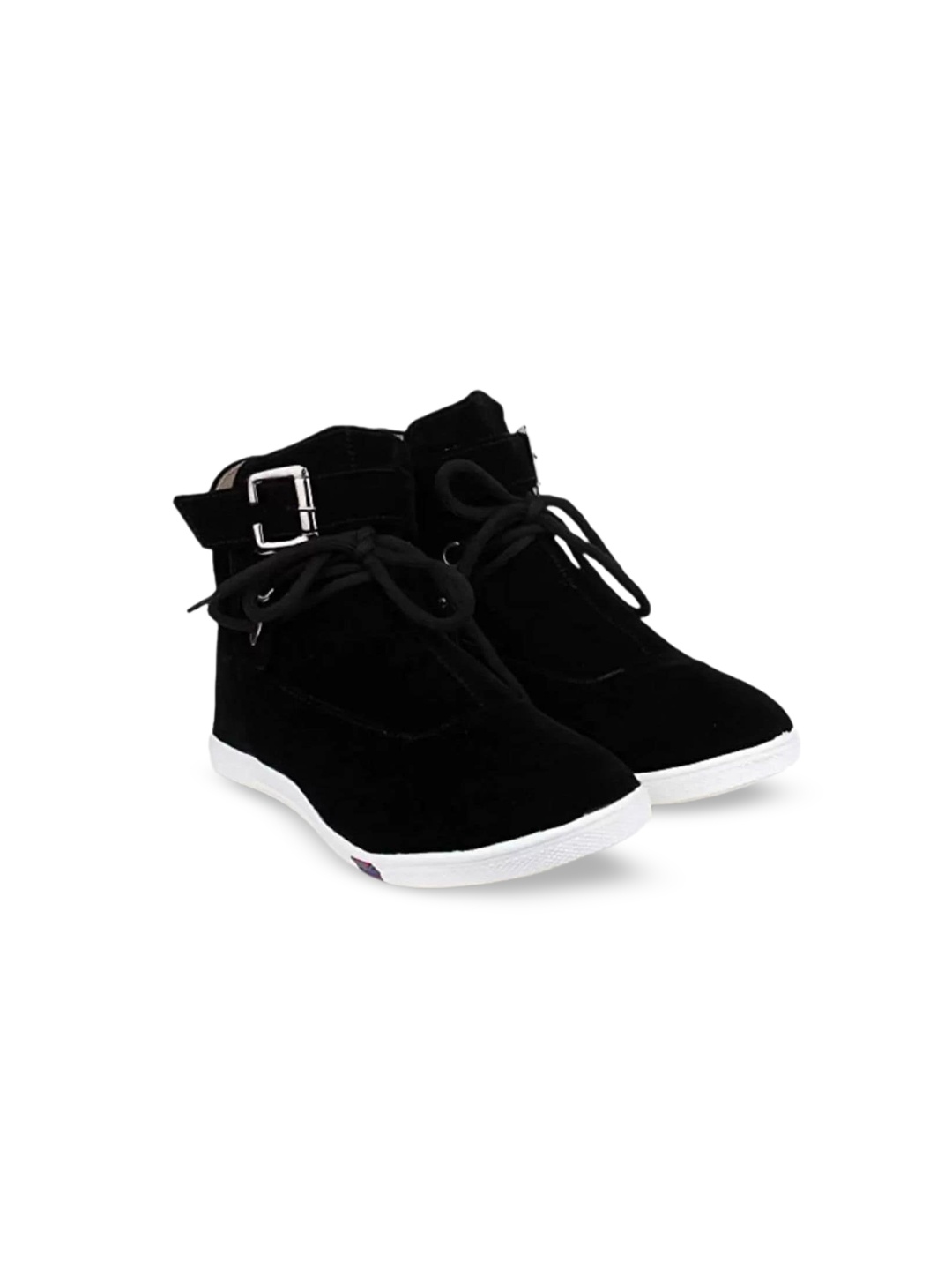 

BAESD Girls Suede Mid-Top Boots, Black