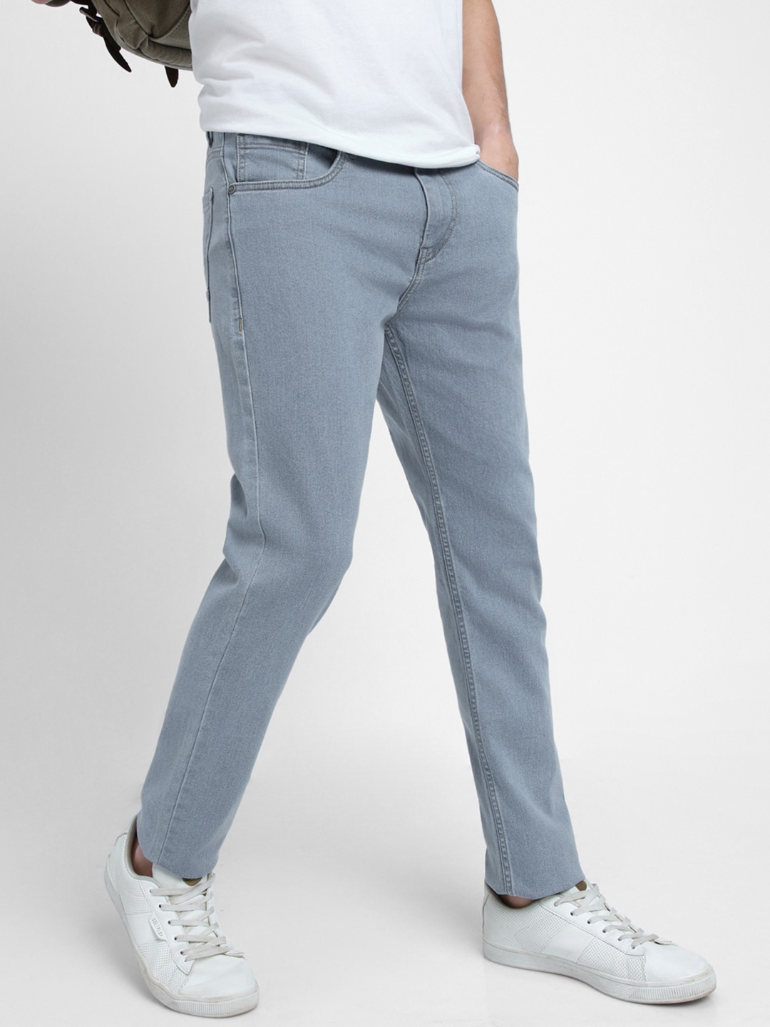 

Dennis Lingo Men Straight Fit Clean Look Stretchable Jeans, Blue