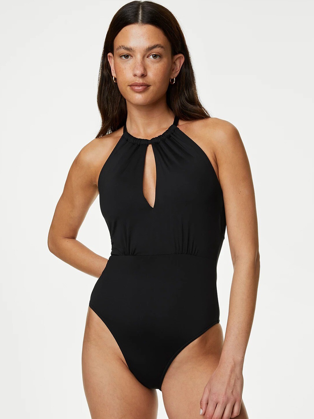 

Marks & Spencer Halter Neck Swimwear, Black