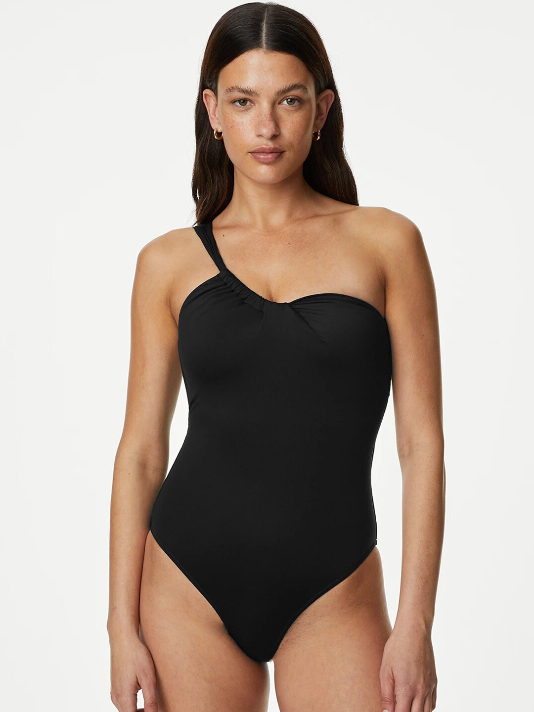

Marks & Spencer One Shoulder Bodysuit, Black