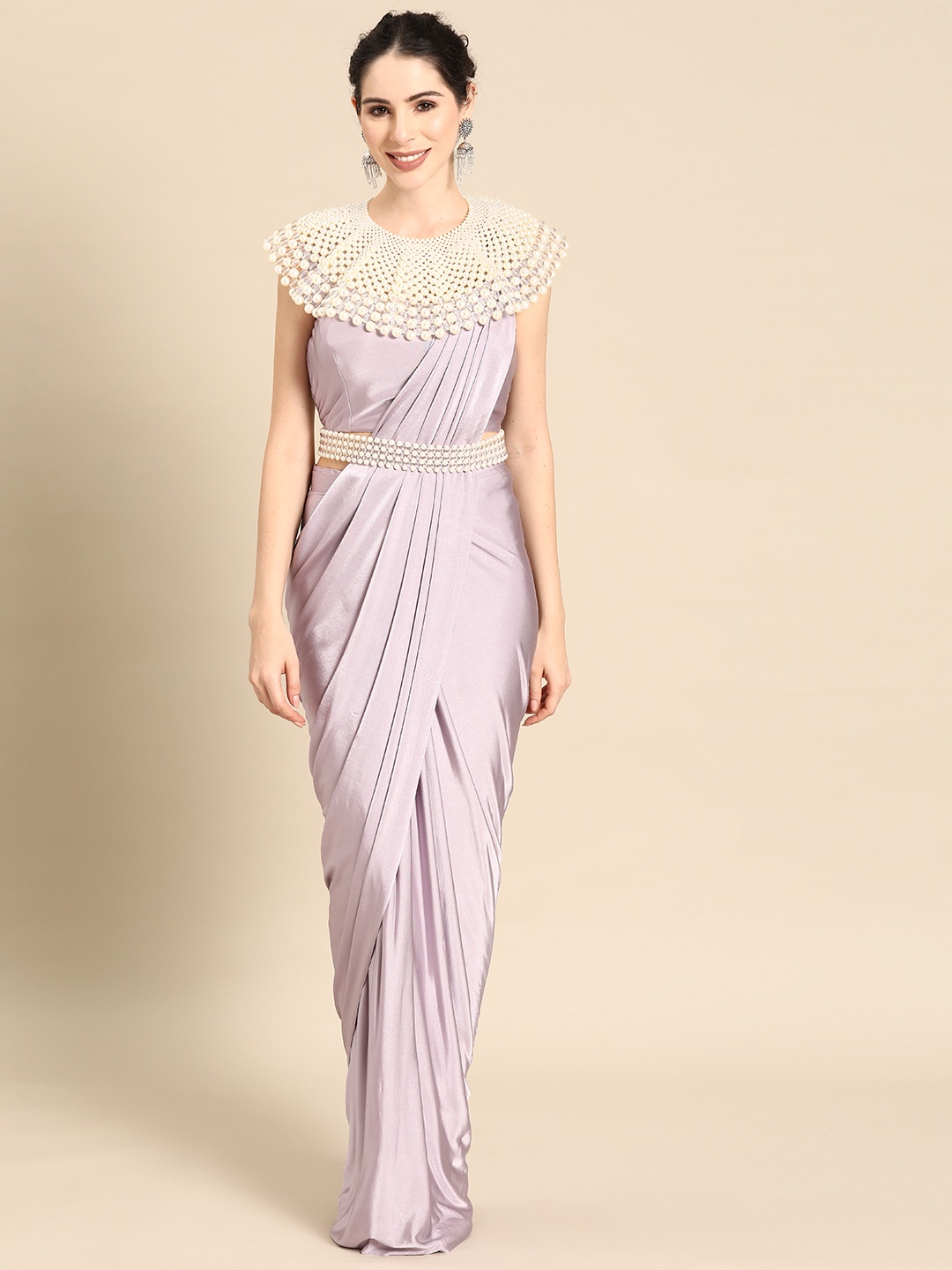 

Mitera Ready to Wear Saree, Mauve