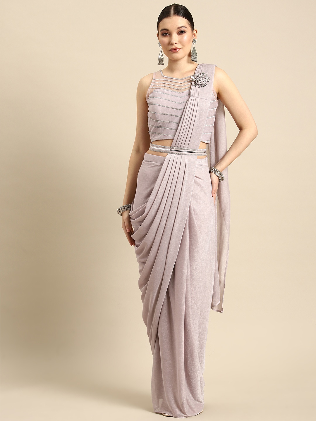 

Mitera Ready to Wear Saree, Pink