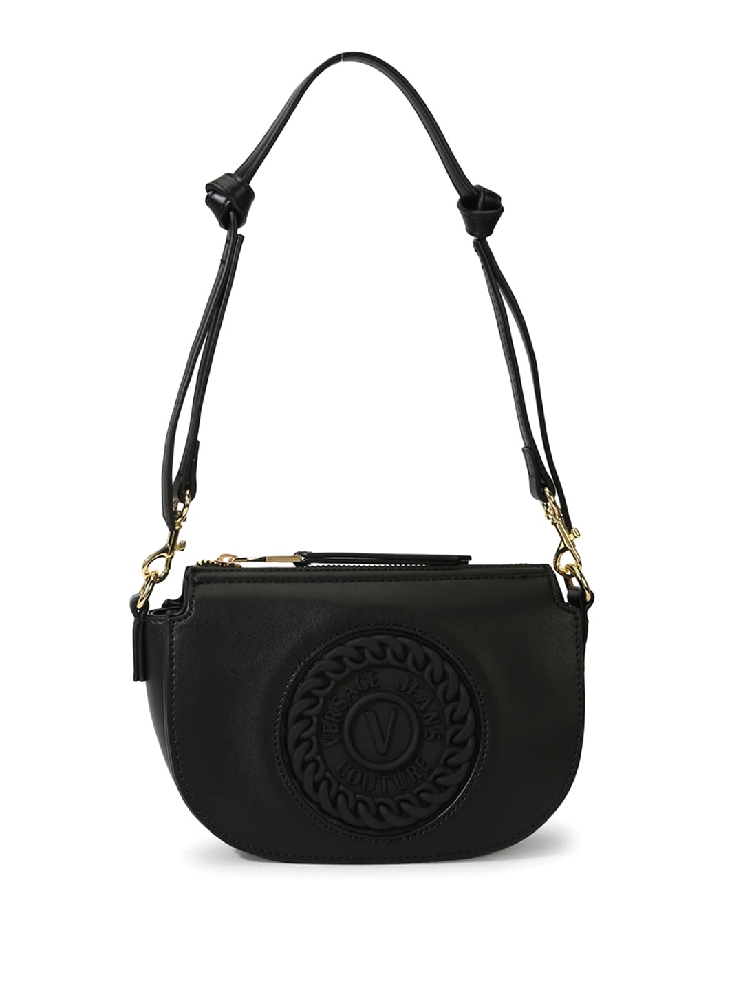 

Versace Jeans Couture Structured Sling Bag, Black