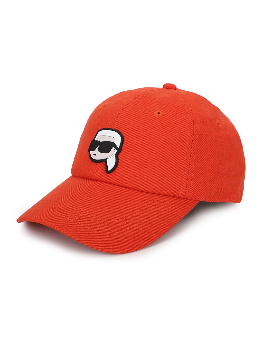 

Karl Lagerfeld Men Ikonik Doll Cotton Baseball Cap, Red