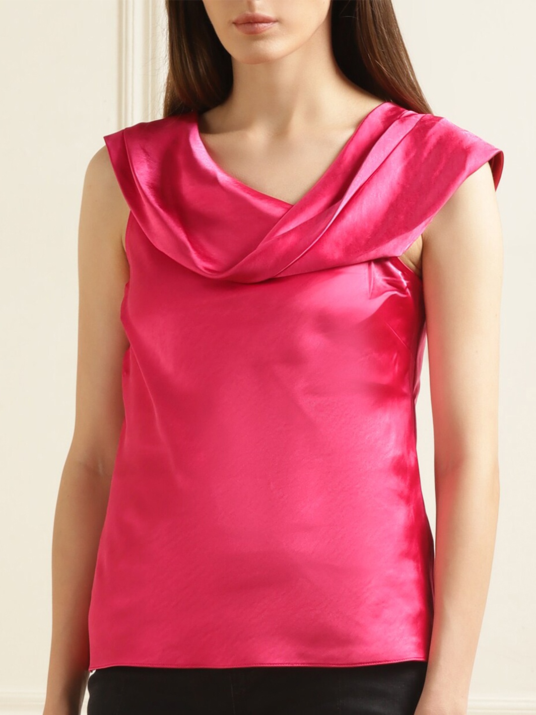 

Ted Baker Cowl Neck Sleeveless Top, Pink