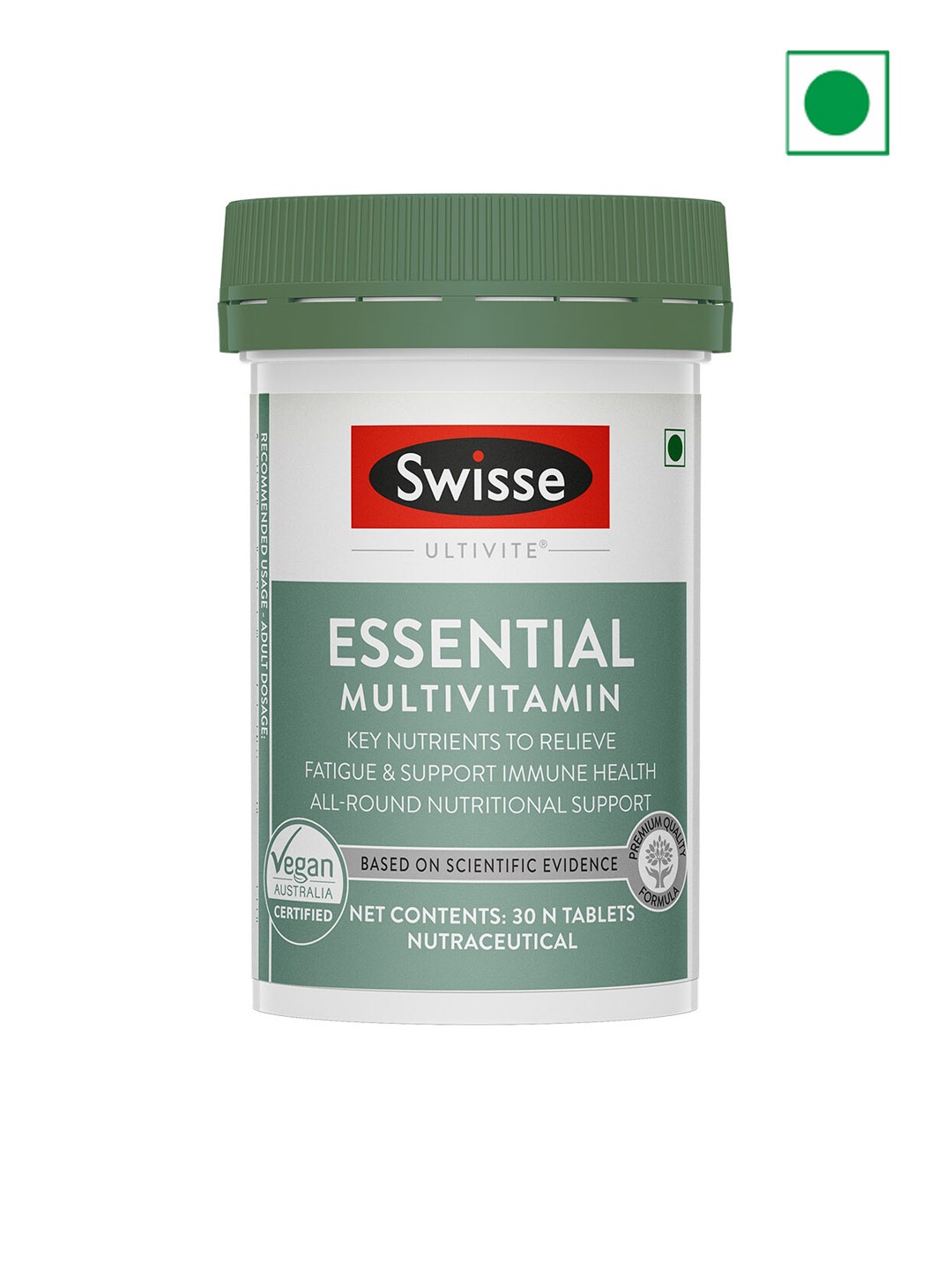 

Swisse Ultivite Essential Multivitamin with Magnesium & Grapeseed - 30 Tablets, White