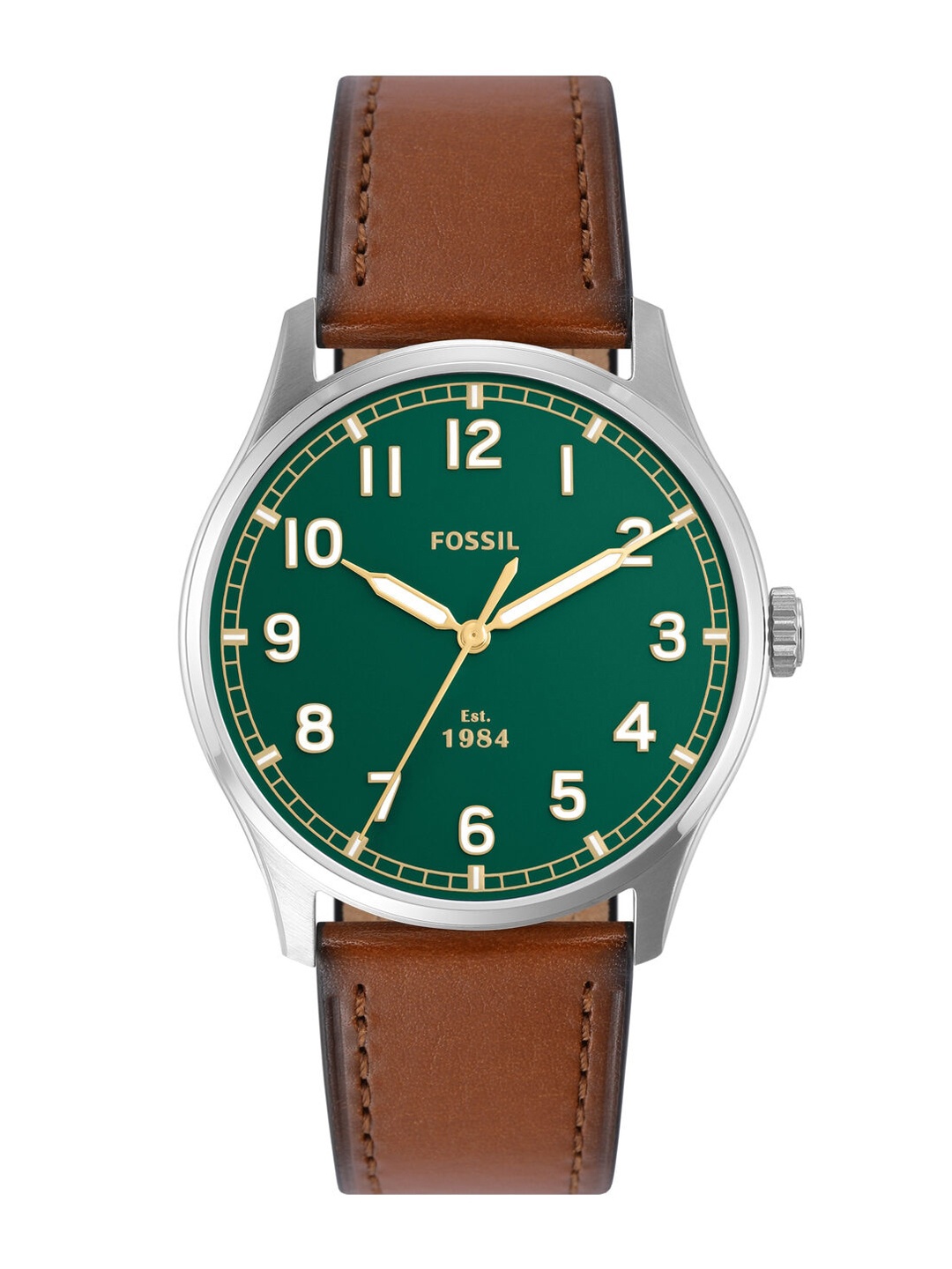 

Fossil Dayliner Men Leather Straps Analogue Watch FS5925, Brown