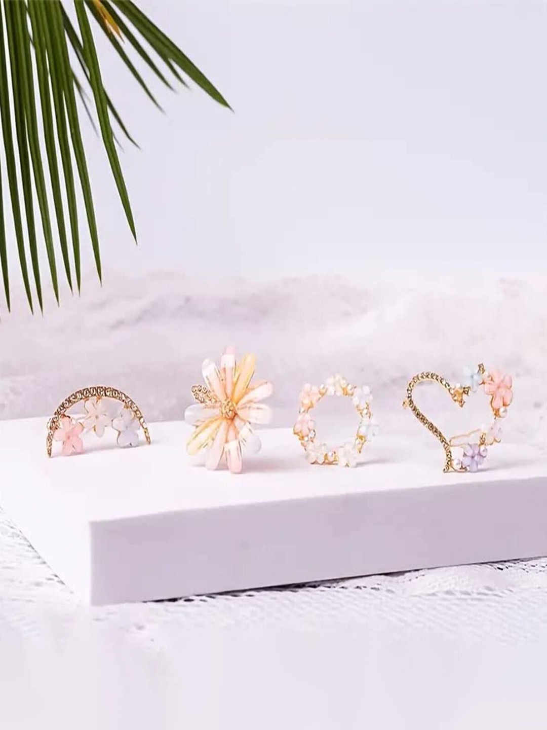 

ANNA CREATIONS Set Of 12 Gold-Plated Embellished Bobby Pins