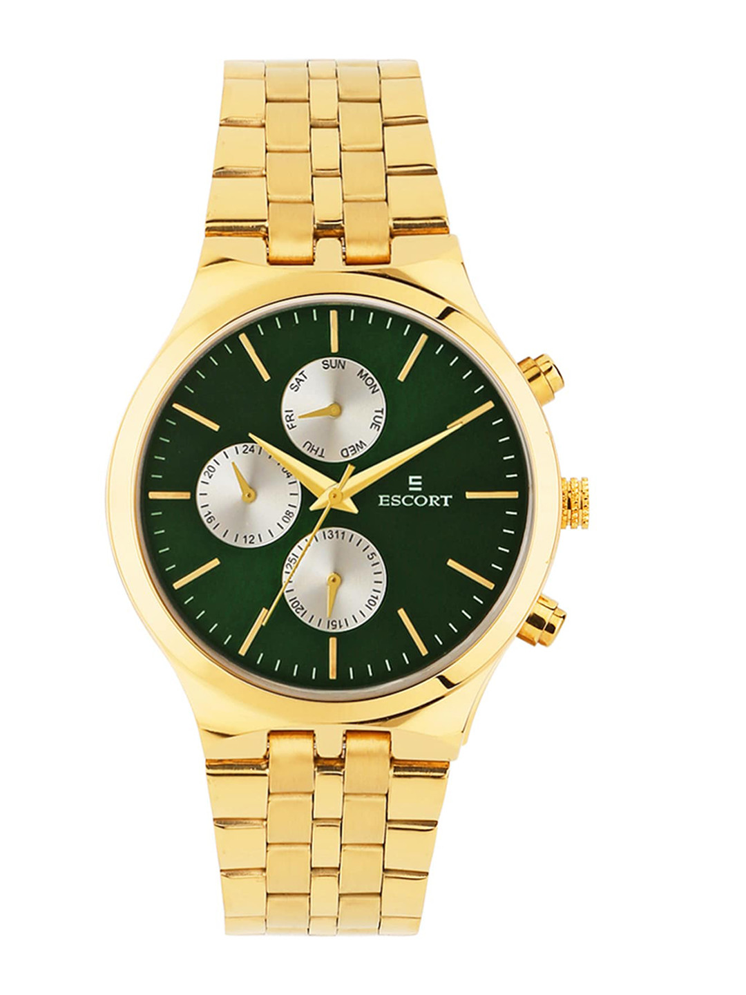 

Escort Men Bracelet Style Straps Analogue Multi Function Watch E24007226GM16, Green