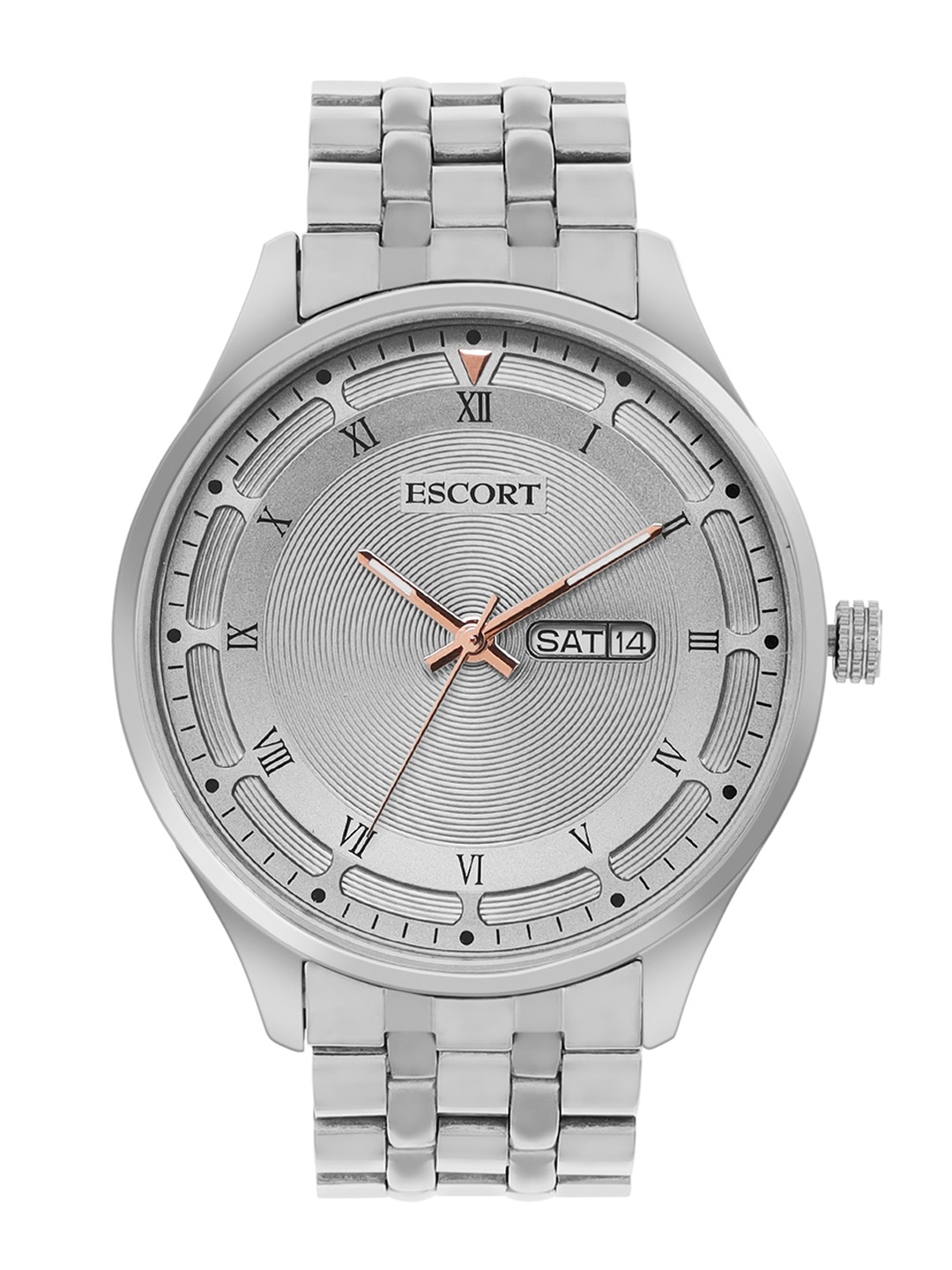 

Escort Men Textured Dial Bracelet Style Straps Analogue Watch E18507447SM8, Grey