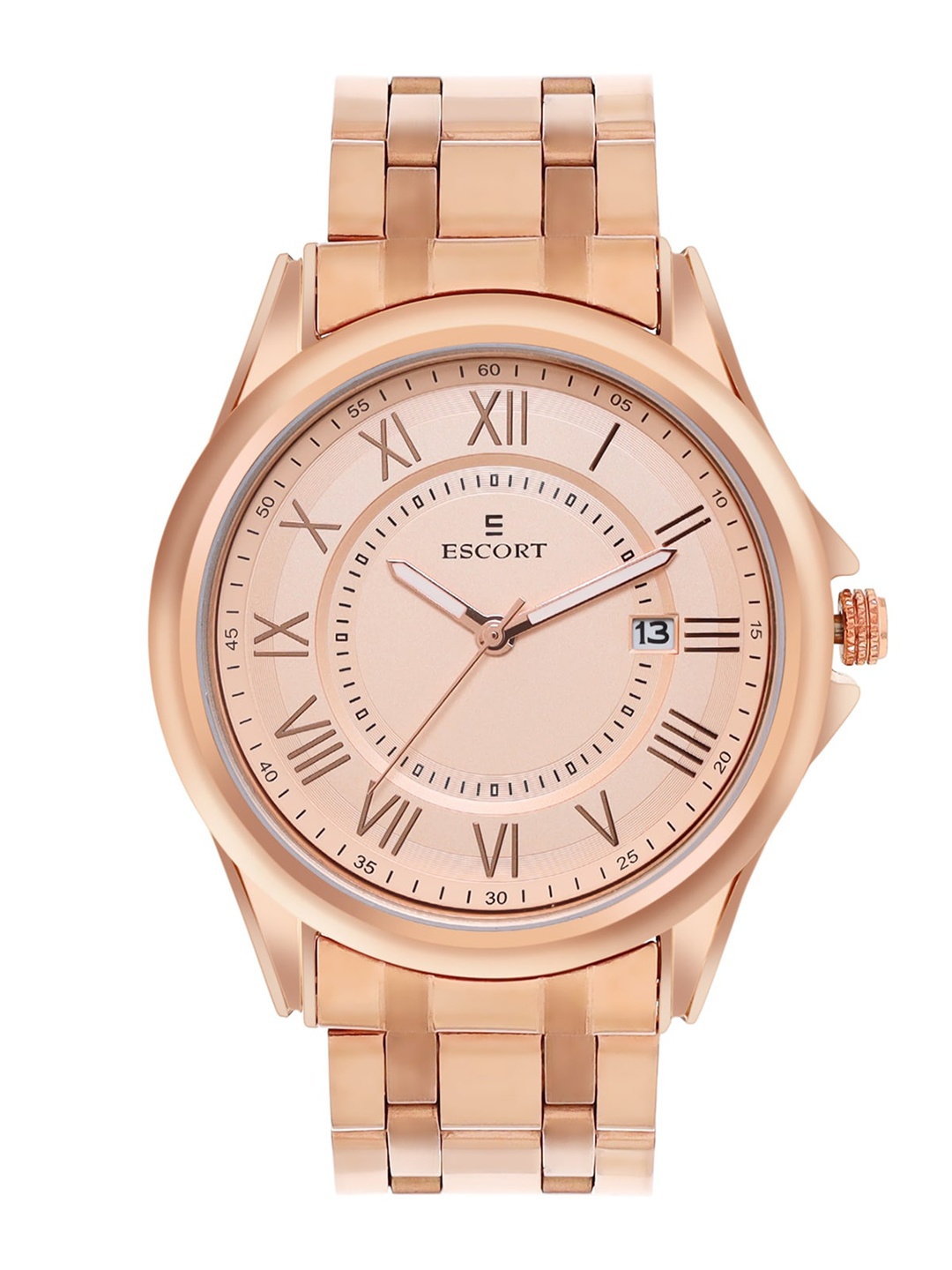 

Escort Men Dial & Straps Analogue Watch E22007406RGM11, Rose gold