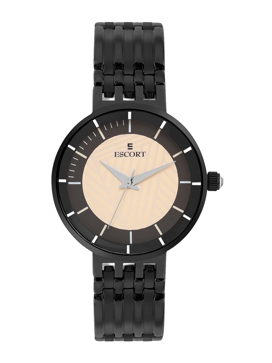 

Escort Women Textured Straps Analogue Watch-E19007089BM11, Beige
