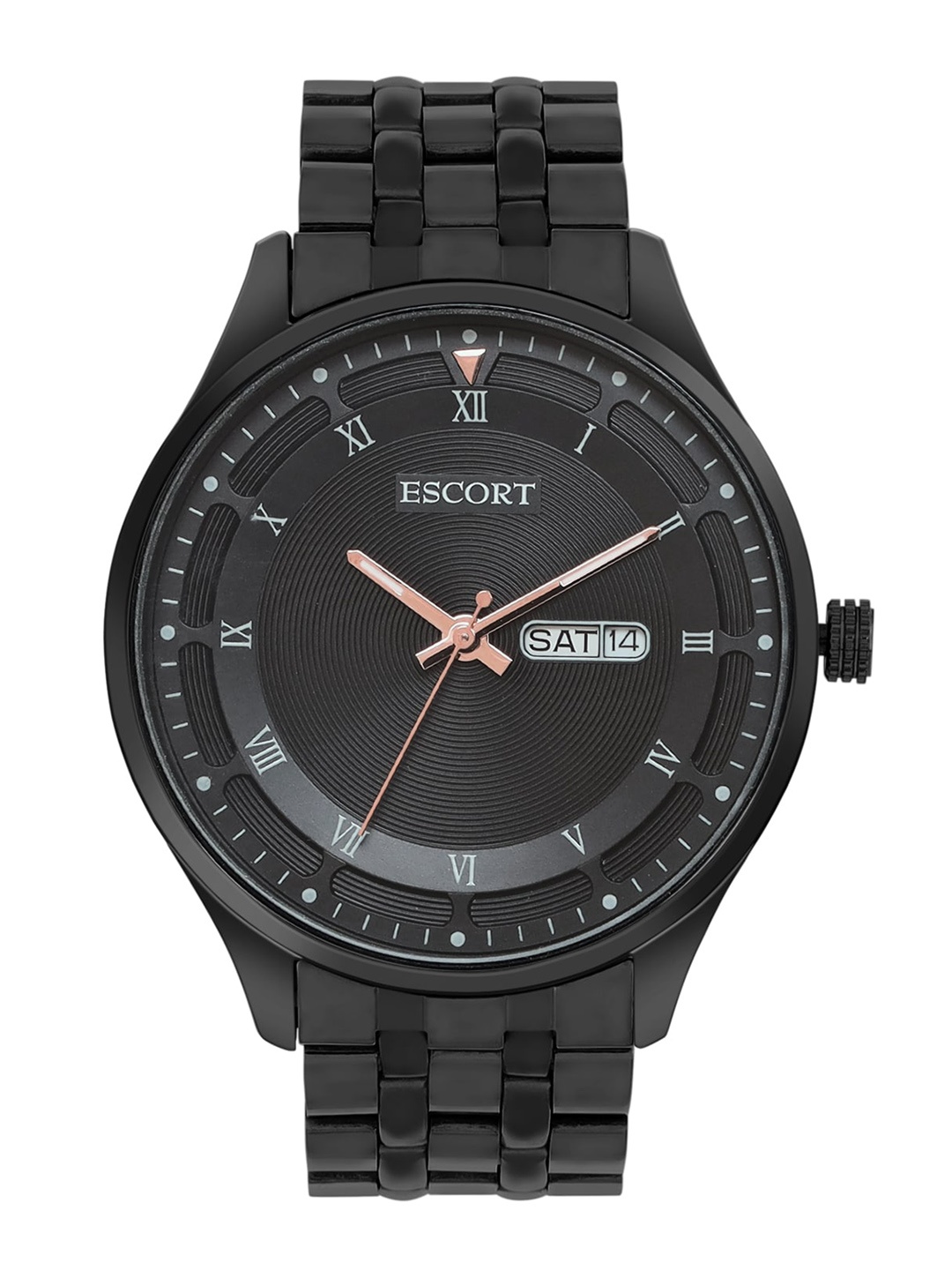 

Escort Men Bracelet Style Straps Analogue Watch-E21507447BM3, Black