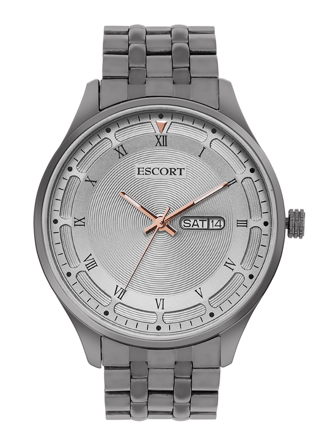

Escort Men Dial & Bracelet Style Straps Analogue Watch E21507447GNM8, Grey