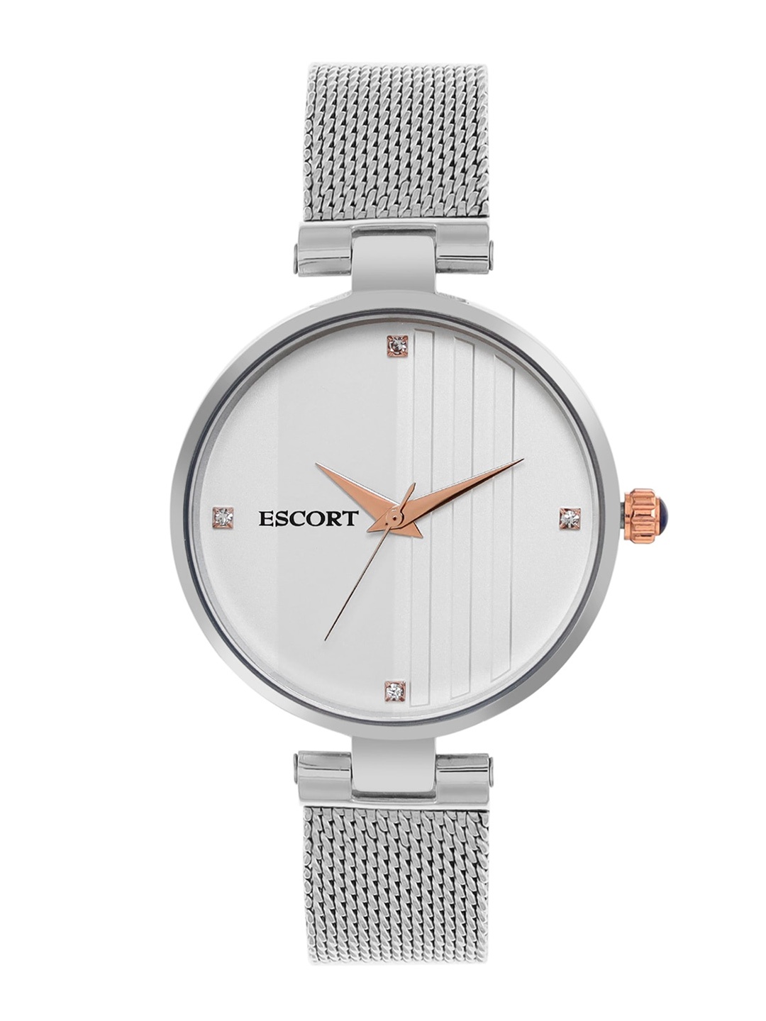 

Escort Women Dial & Bracelet Style Straps Analogue Watch E18507399SM1, White