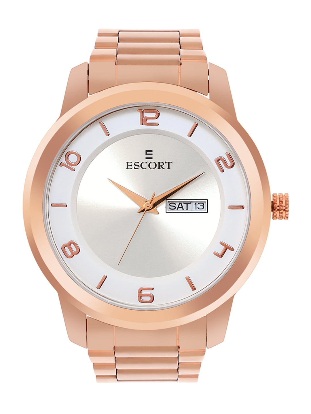 

Escort Men Dial & Straps Analogue Watch E21001890RGM2, Silver