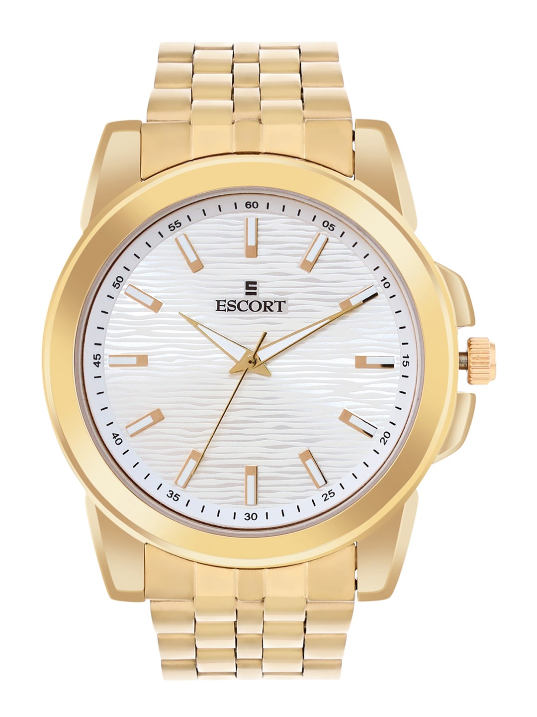 

Escort Men Textured Dial & Straps Analogue Watch E19507393GM1, White