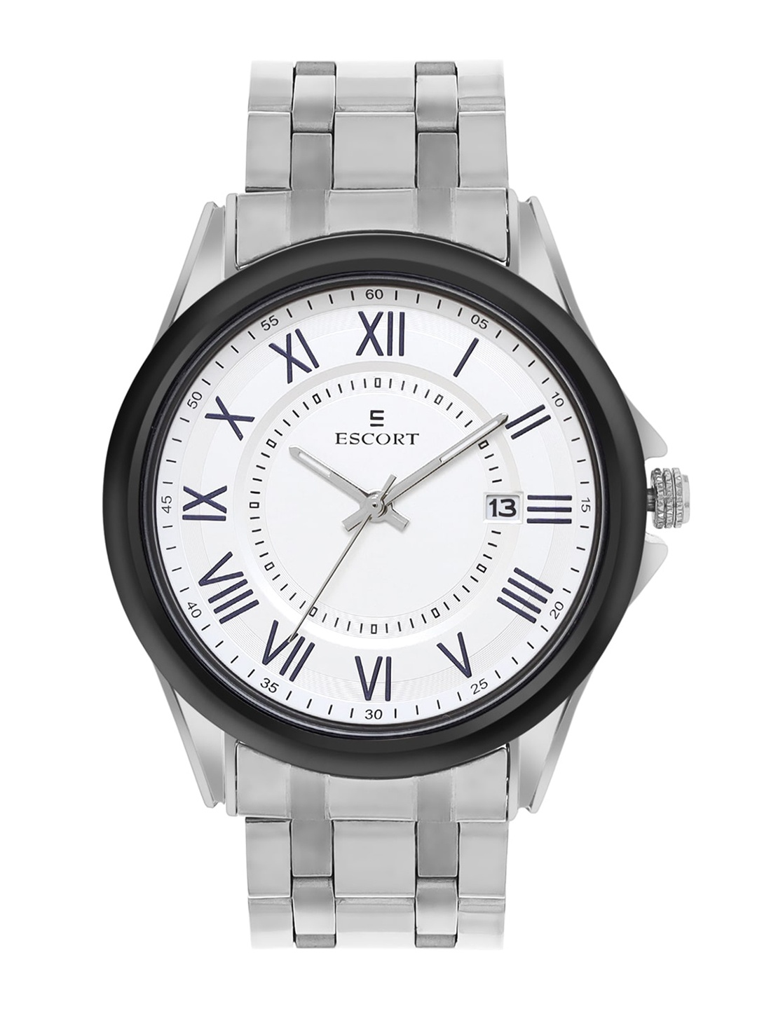 

Escort Men Dial & Bracelet Style Straps Analogue Watch E21007406SM1, White