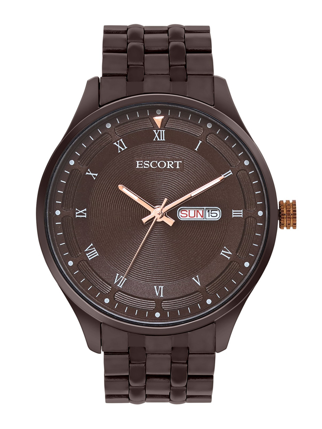 

Escort Men Bracelet Style Straps Analogue Watch E21507447BRNM9, Brown