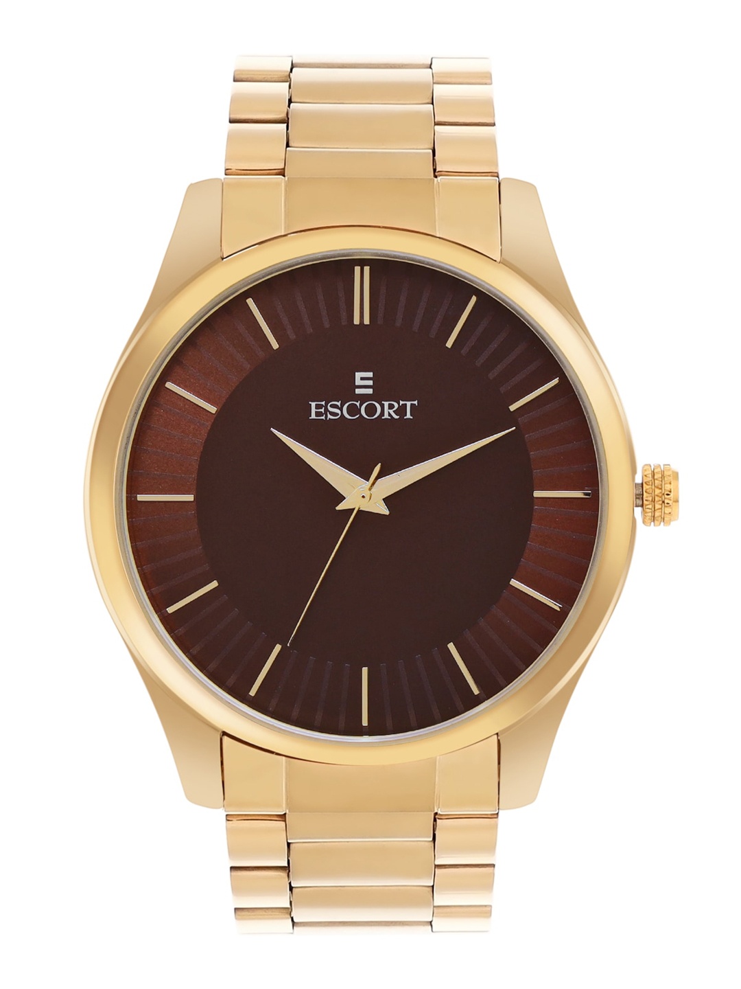 

Escort Men Dial & Bracelet Style Straps Analogue Watch E17007425GM9, Brown