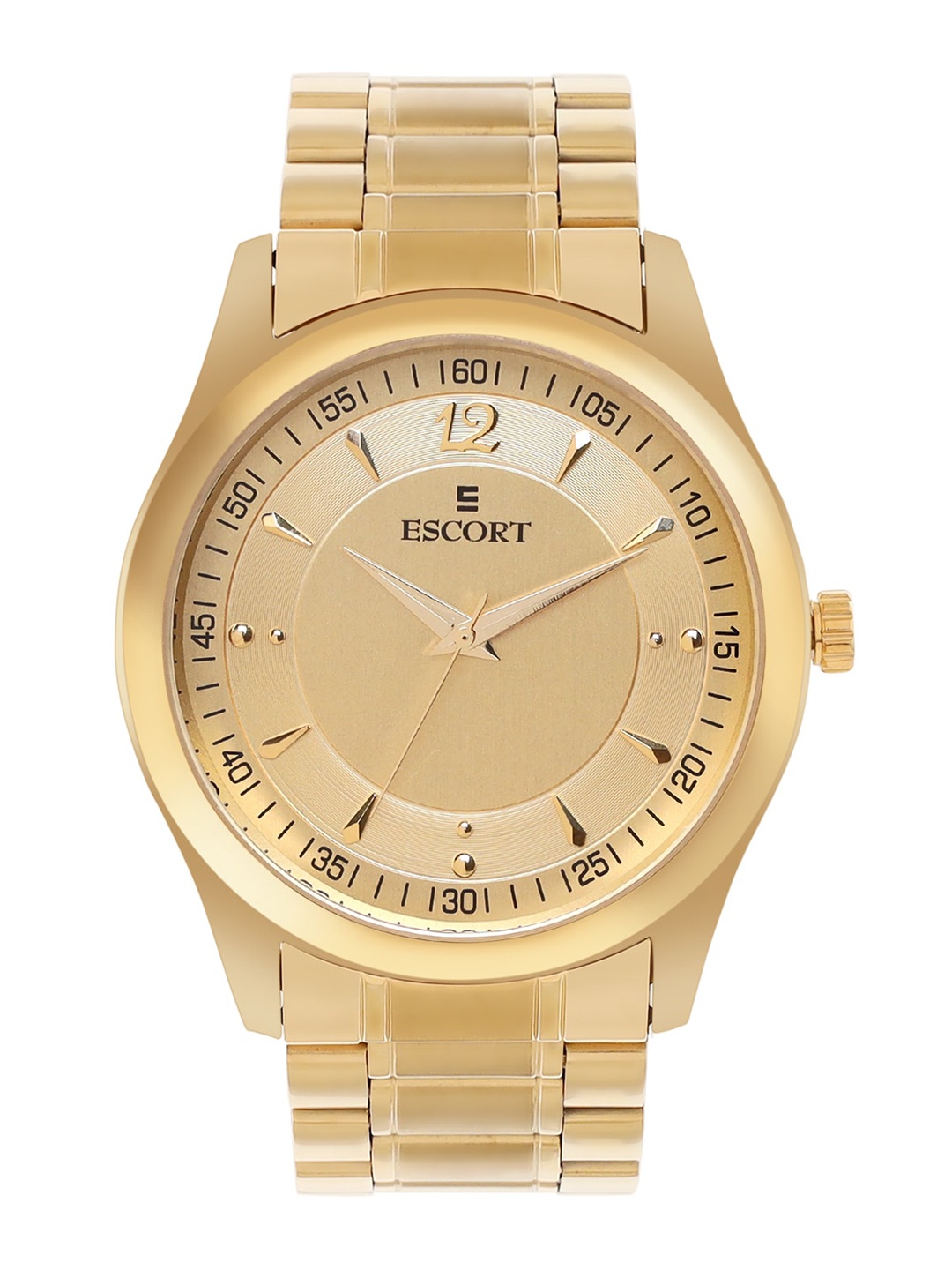 

Escort Men Dial & Straps Reset Time Analogue Watch E17007308GM4, Gold