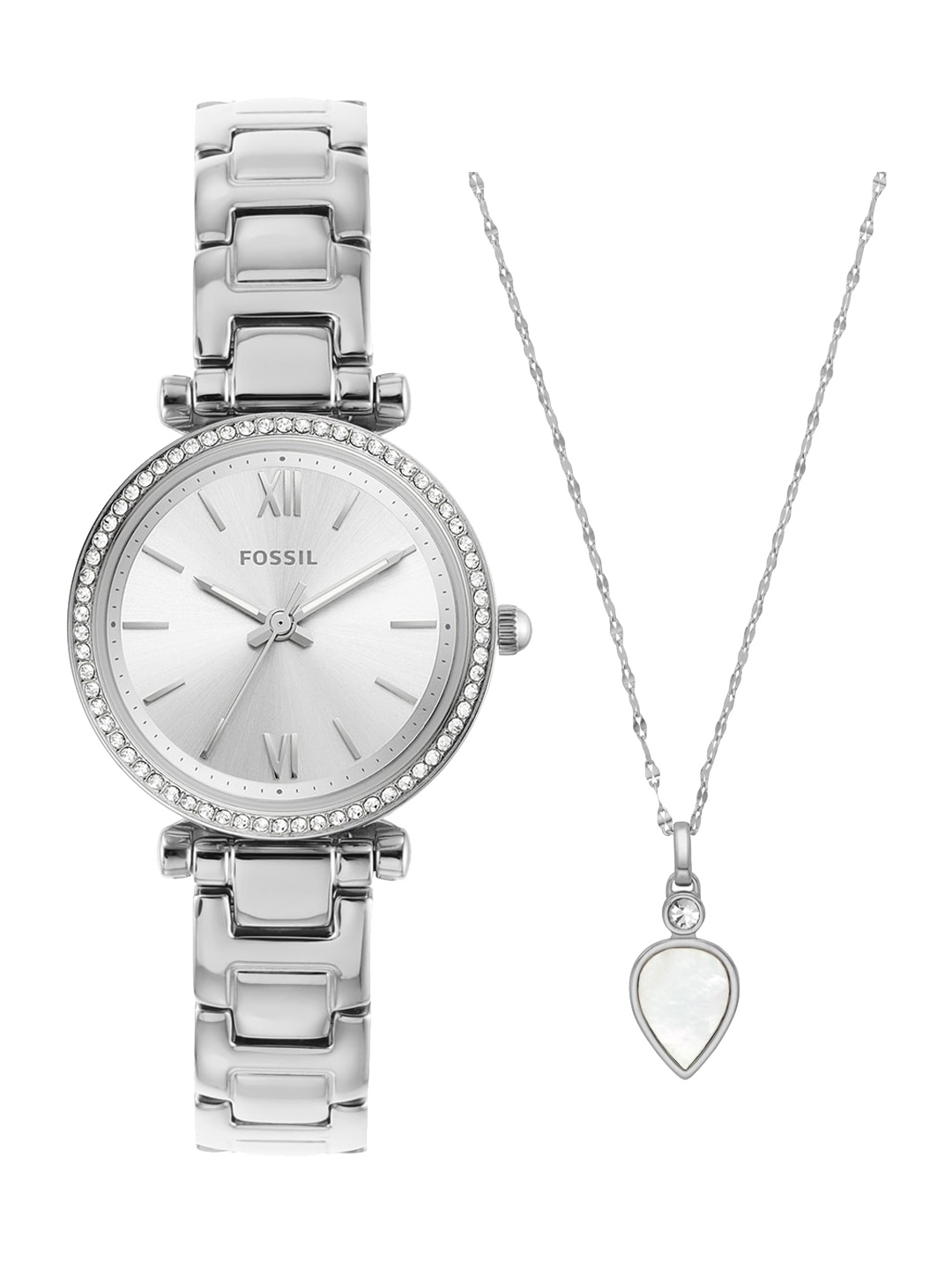 

Fossil Women Watch Gift Set ES5250SET-Silver