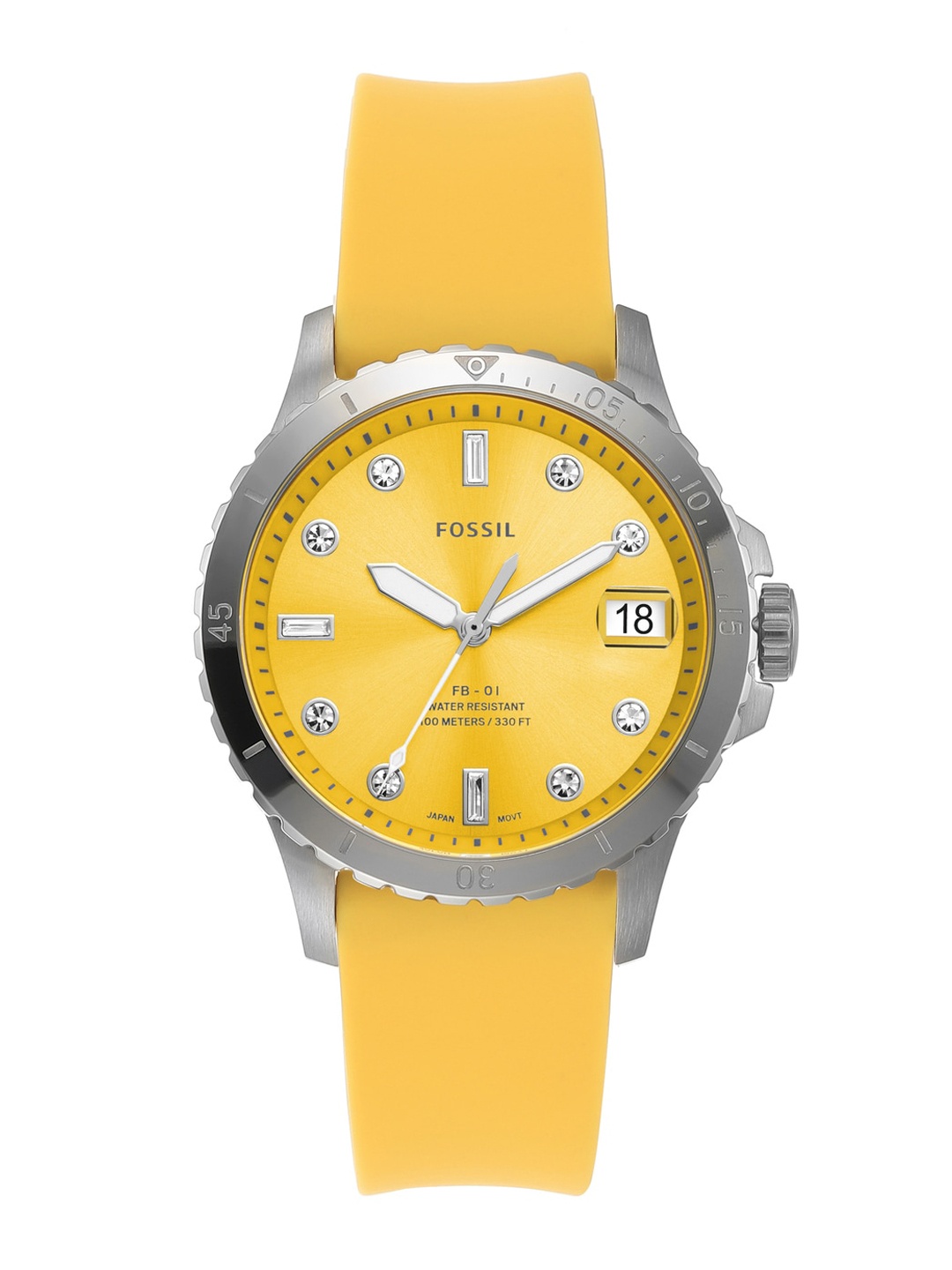 

Fossil Women Water Resistant Analogue Watch ES5289, Yellow