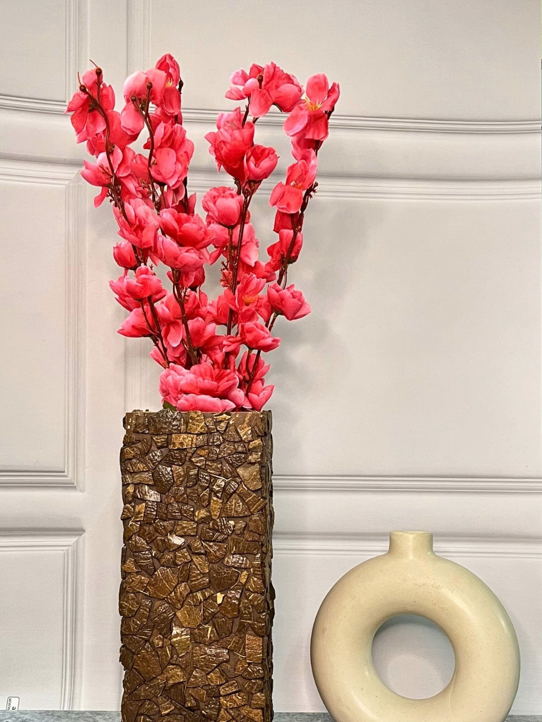 

Akaar Pink & Brown Cherry Blossom Decorative Artificial Flowers