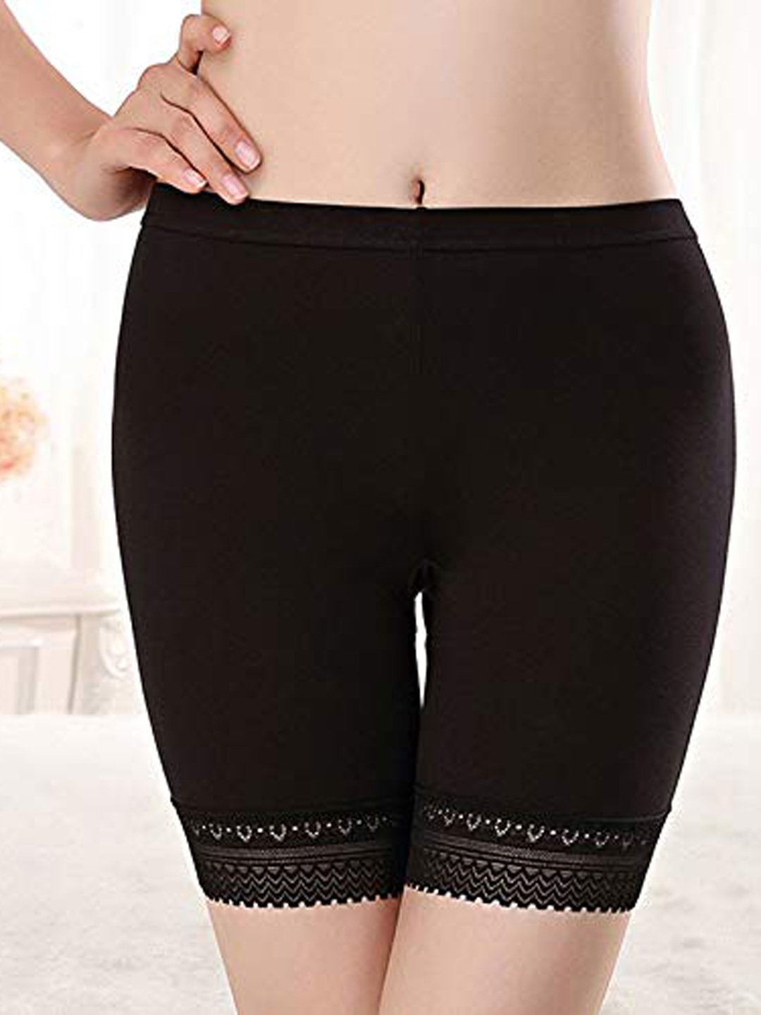 

BRACHY Mid-Rise Seamless Tummy and Thigh Shaper, Black