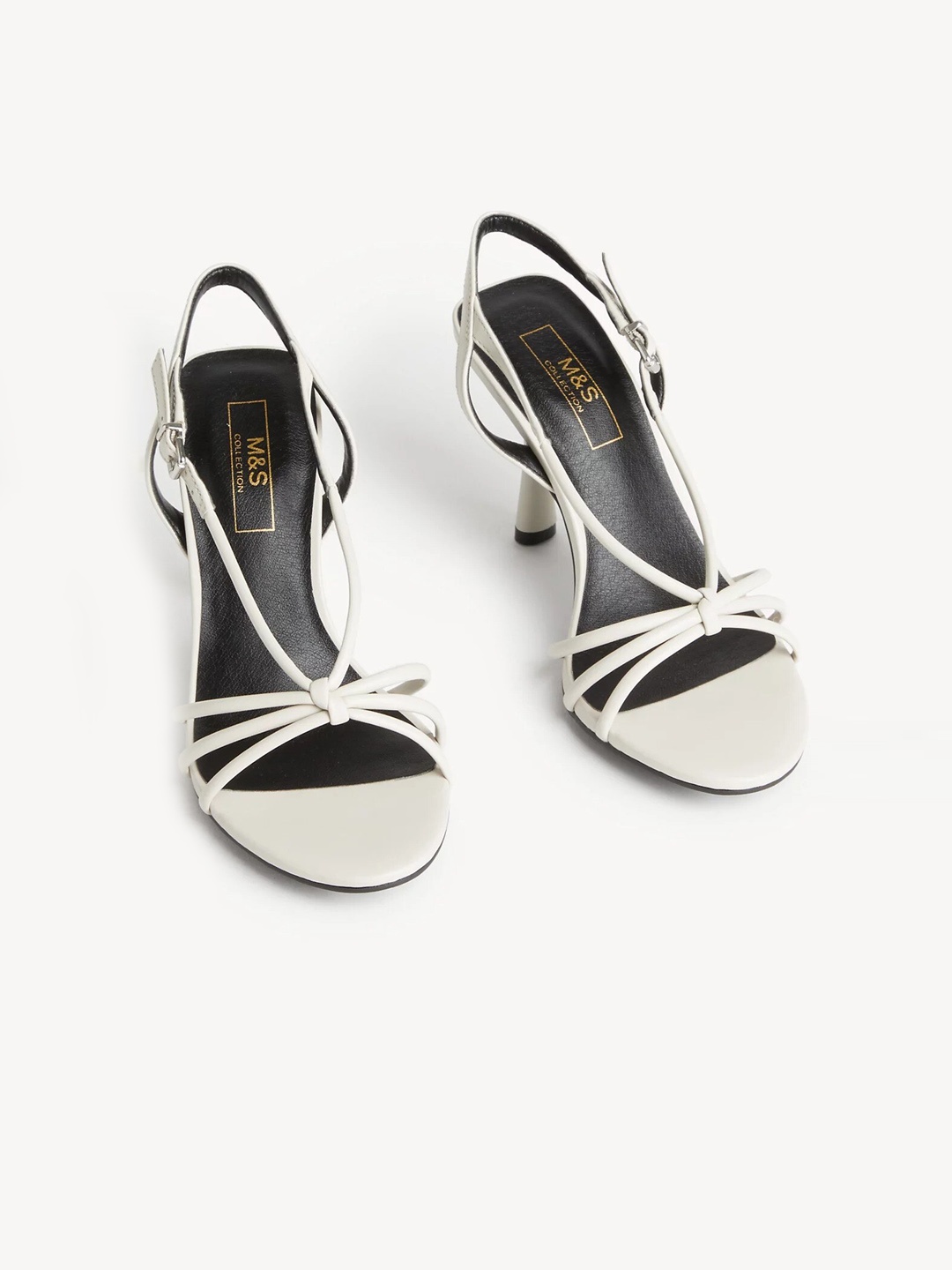 

Marks & Spencer V-Strap Slim Heels, White