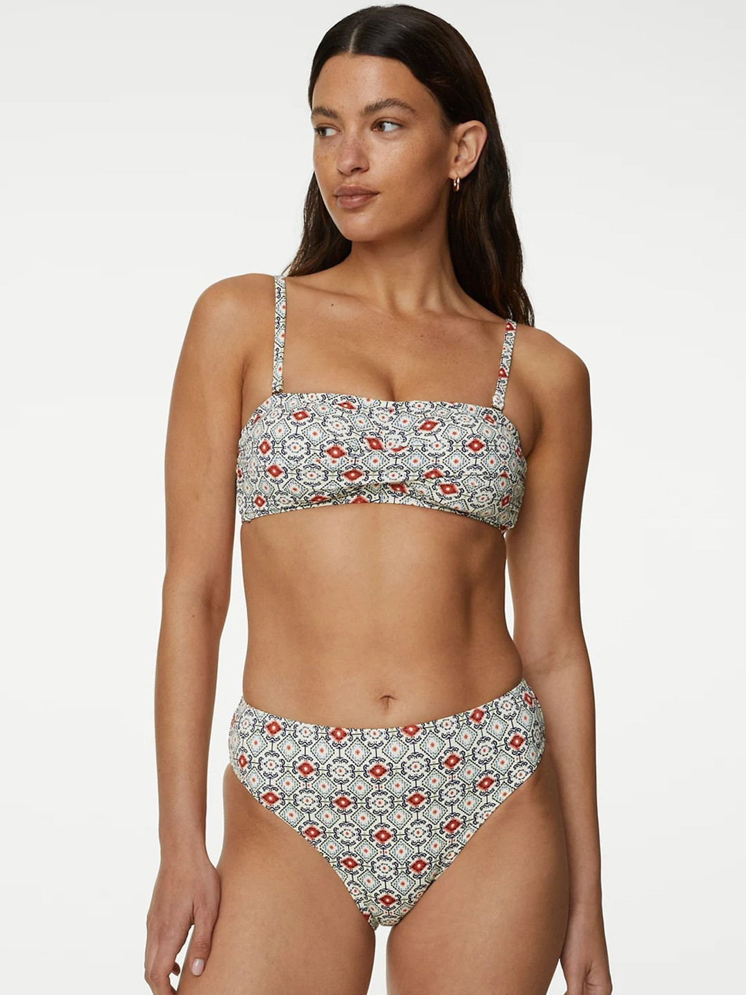 

Marks & Spencer Printed Swim Bikini Bra, White